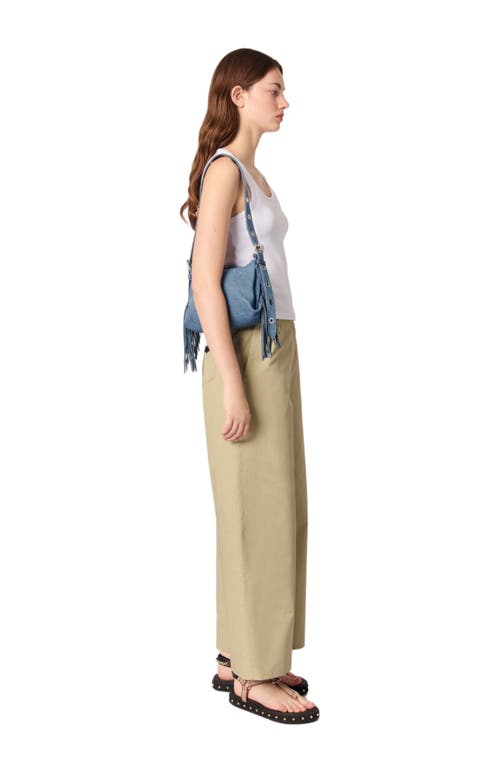 Maje Rib Knit Tank Top In White