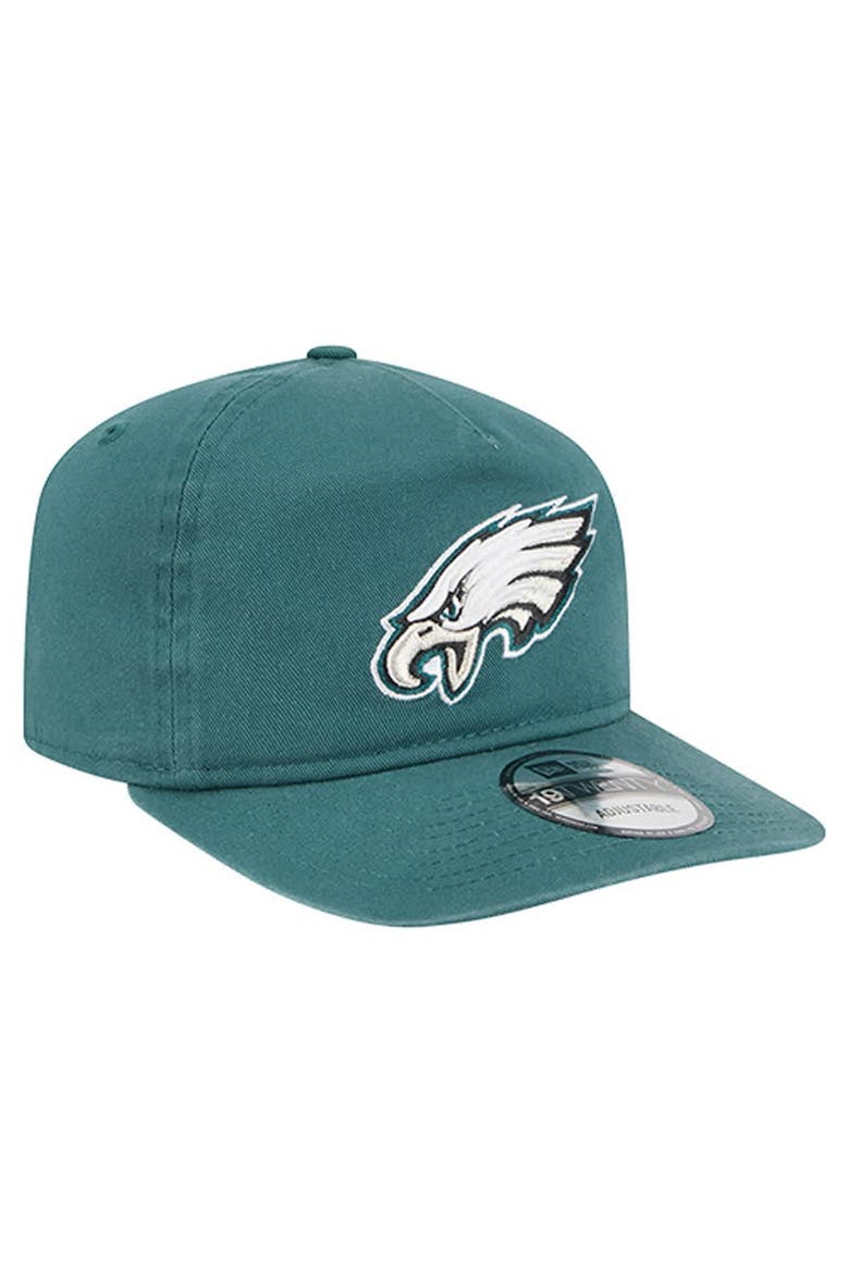 Men's New Era  Midnight Green Philadelphia Eagles Team 19TWENTY Adjustable Hat, Alternate, color, Green