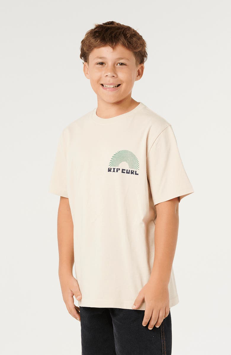 Rip Curl Kids' Rising Cotton Graphic T-Shirt, Alternate, color, Vintage White