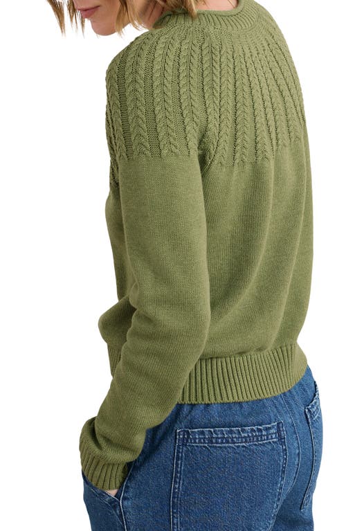 Seasalt Cornwall Stone Chat Organic Cotton Sweater In Green