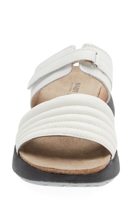 Naot Vesta Sandal In Soft White Leather