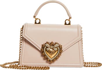 ハンドバッグ Dolce&Gabbana SMALL DEVOTION HANDBAG DOLCE&GABBANA Devotion small embellished leather shoulder