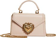 Dolce&Gabbana Mini Devotion Leather Top Handle Bag
