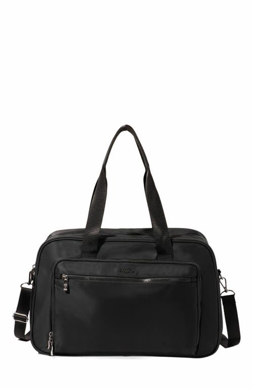 BAGGALLINI Getaway Split Case Duffel Weekender Bag in Black Twill at Nordstrom