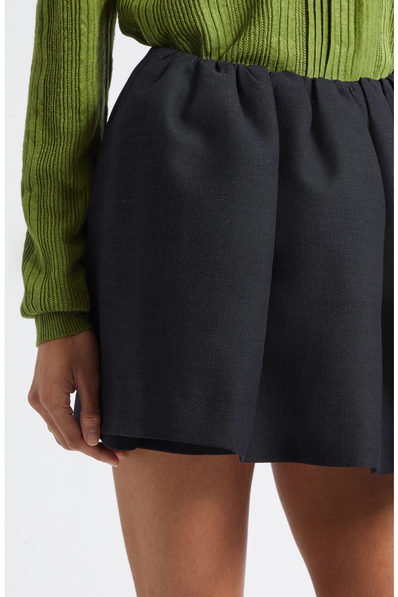 Gathered Draped Skirt, Alternate, color, NAVY BLUE