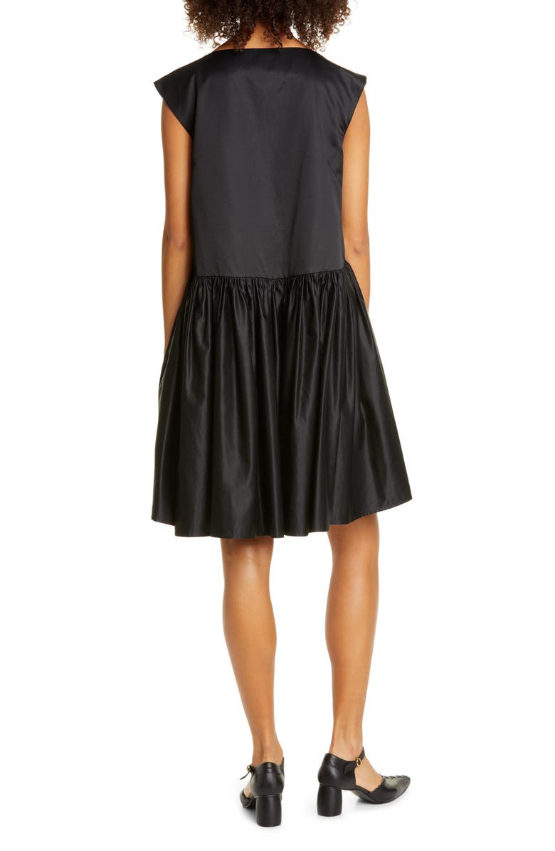 Merlette Estreta Cotton & Silk High/Low Dress, Alternate, color,