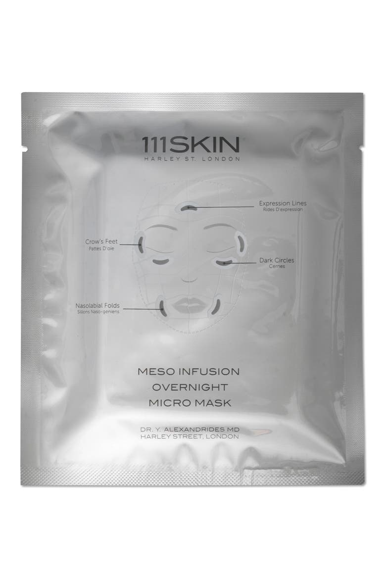 4-Count Meso Infusion Overnight Micro Mask, Alternate, color, NO COLOR