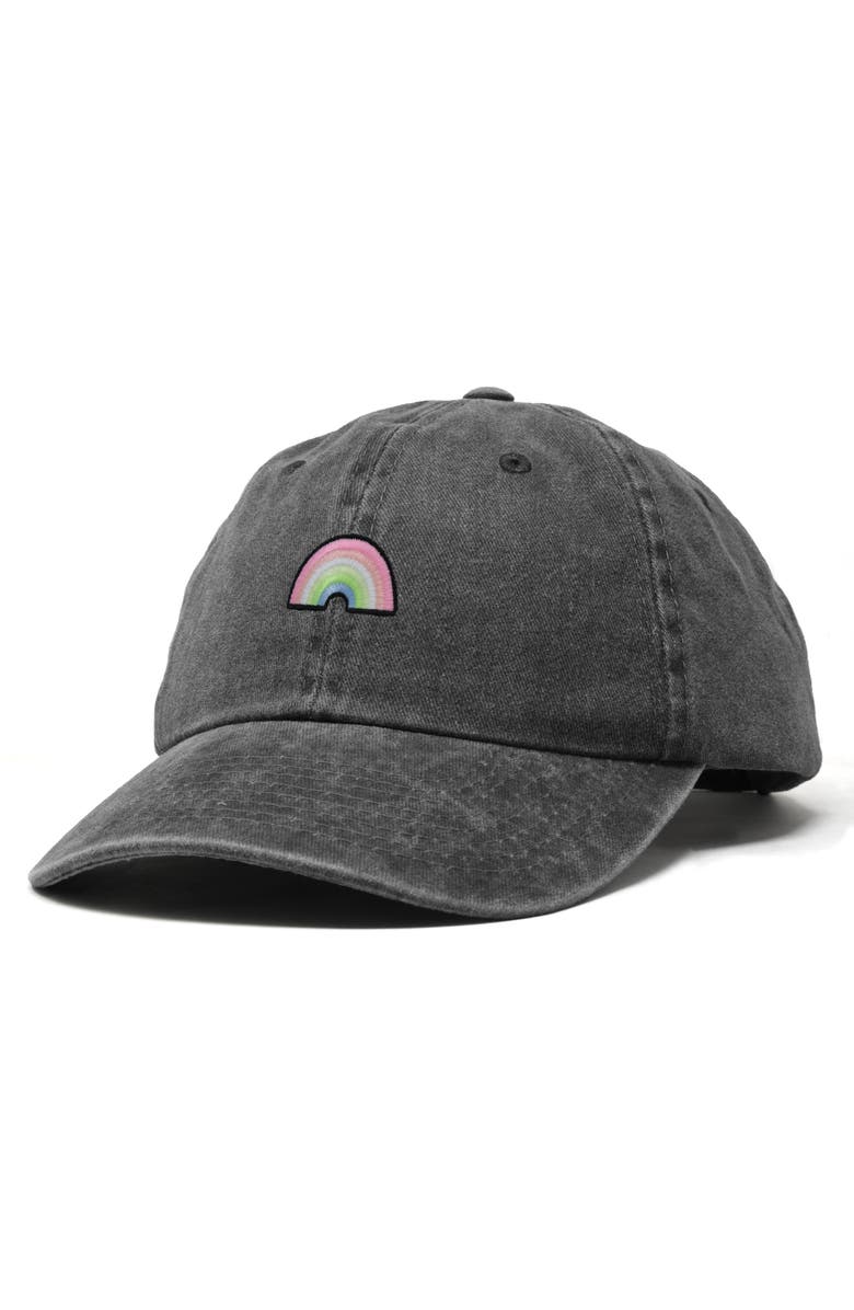 Dalix Rainbow Hat, Alternate, color, Washed Black