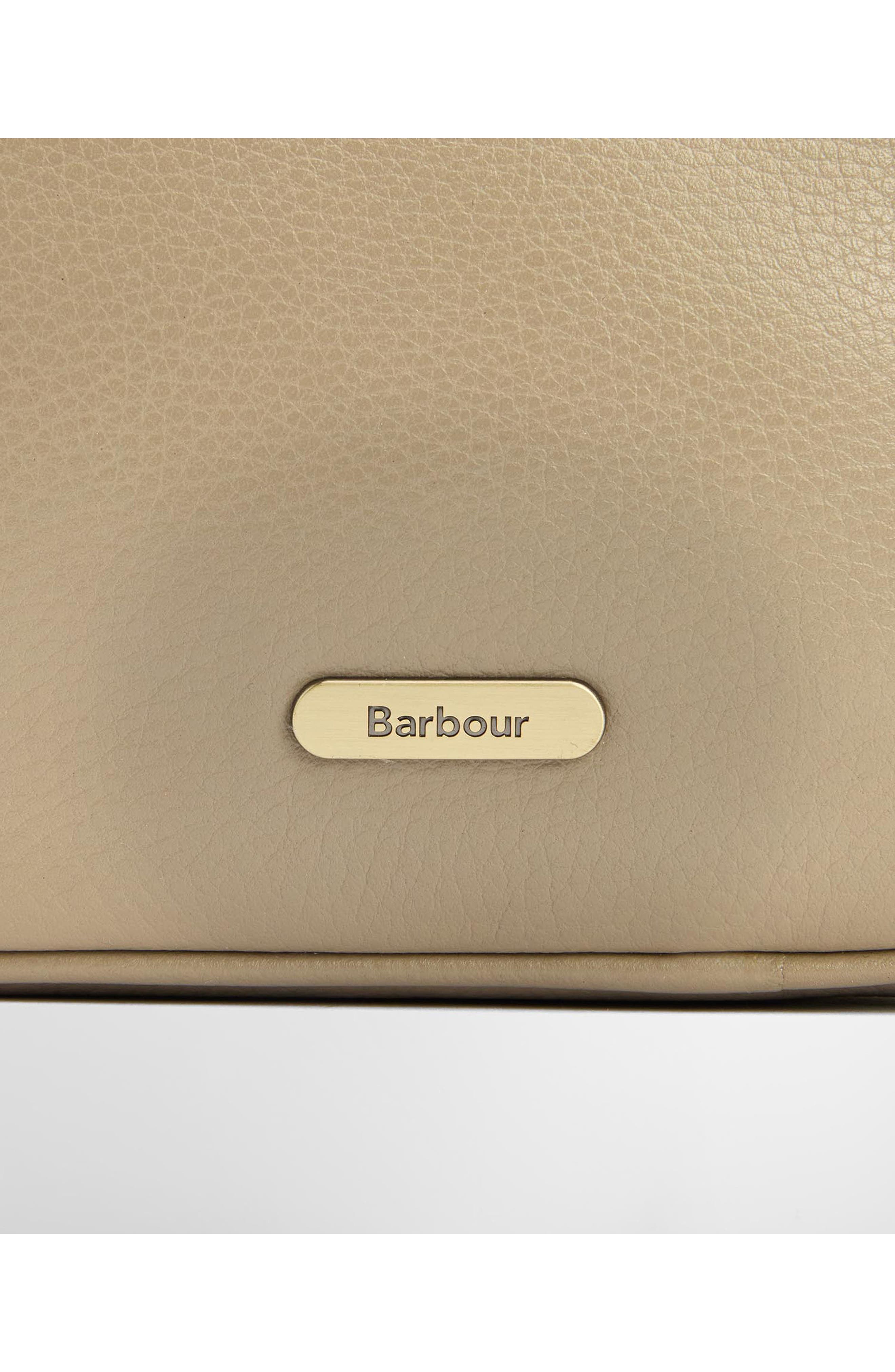 Barbour Daphne Leather Crossbody Bag, Alternate, color, Dune