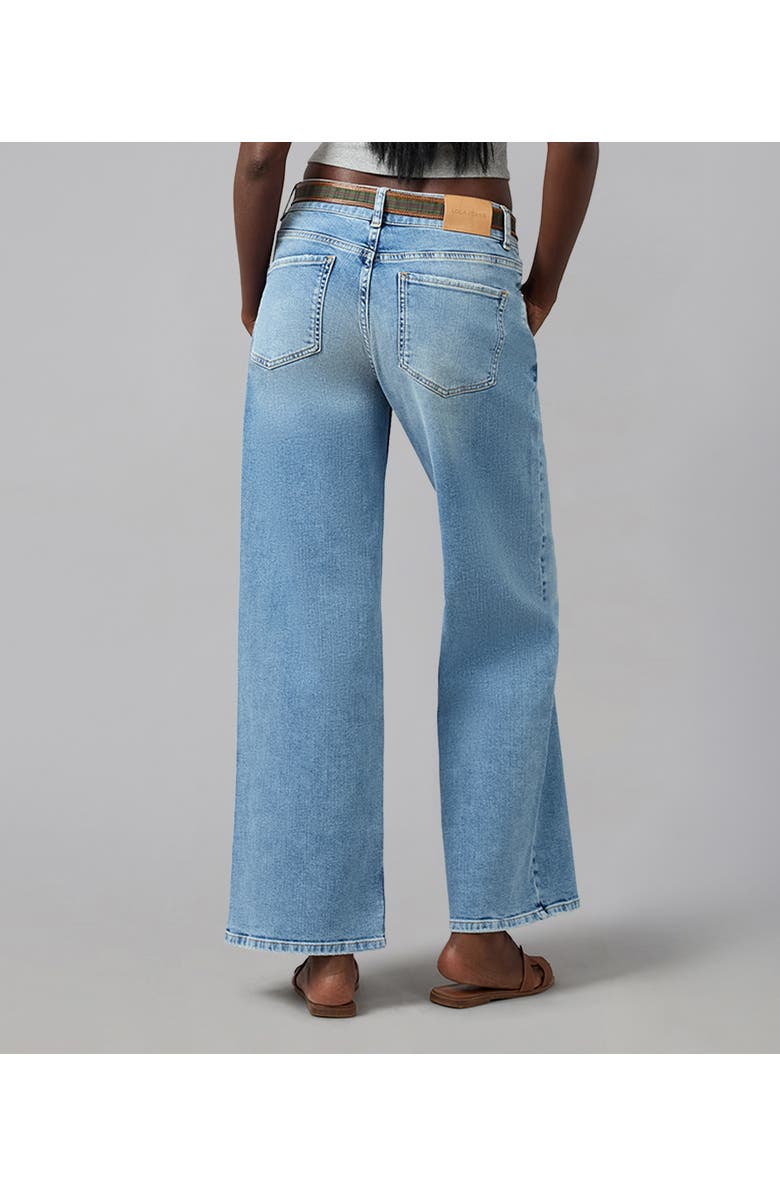 Lola Denim Miro Mid Rise Comfort Straight Jeans, Alternate, color, Denim Dusk