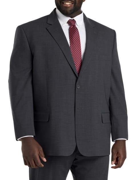 Big & Tall Perfect Fit Jacket-relaxer Suit Jacket