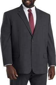 Oak Hill by DXL Big & Tall Perfect Fit Jacket-Relaxer Suit Jacket