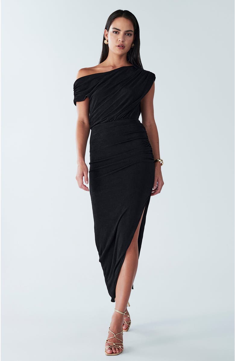 BWLDR Veleda Midi Dress, Alternate, color, Black