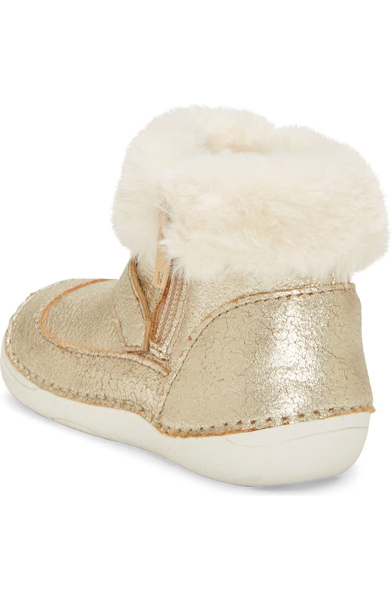 Sole Play Metallic Faux Fur Bootie, Alternate, color,
