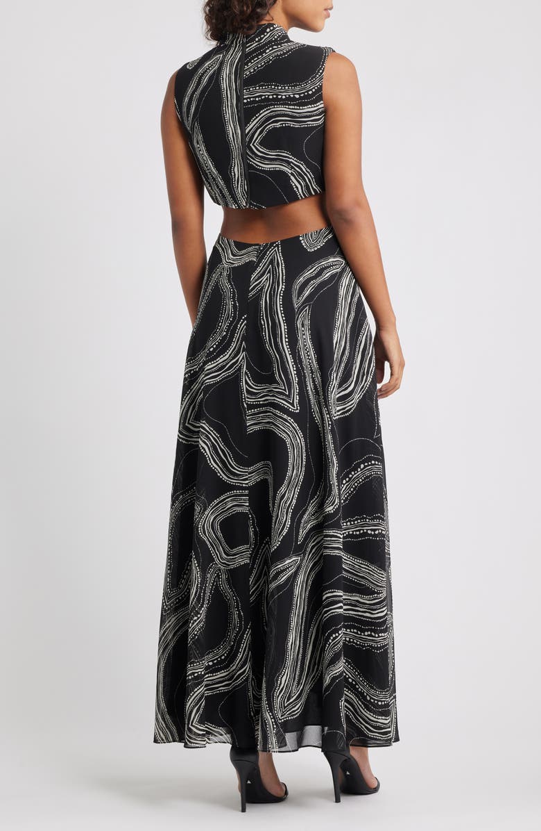 Parker The Evette Cutout Sleeveless Maxi Dress, Alternate, color, Rich Black