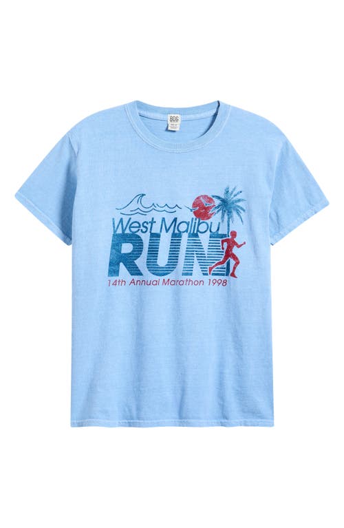 Shop Bdg Urban Outfitters Malibu Run Graphic Baby Tee In Blue