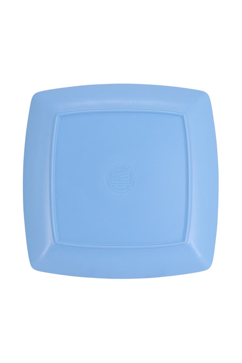 4 Piece 8.5 Inch Square Melamine Dessert Plate Set, Alternate, color, Assorted