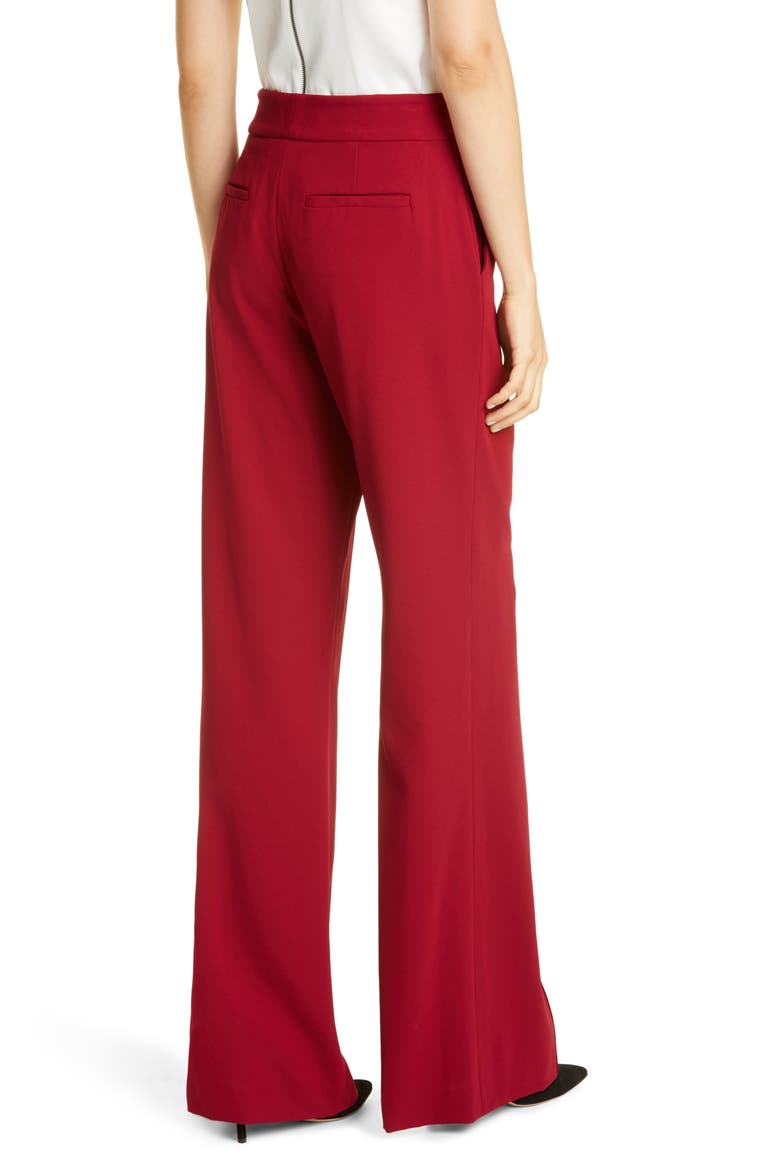 Dylan High Waist Wide Leg Pants, Alternate, color, BORDEAUX