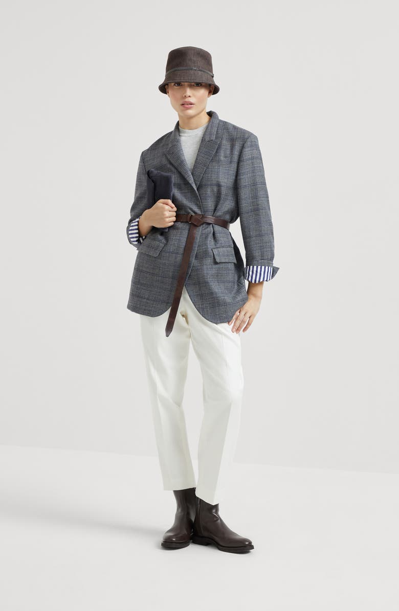 Brunello Cucinelli Sparkling cashmere sweater, Alternate, color, Pebble