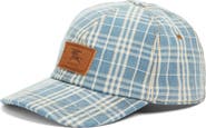 Burberry Check Jacquard Denim Adjustable Baseball Cap