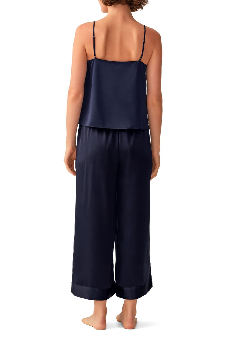 Olivia Silk Pajama Pants, Alternate, color, NAVY