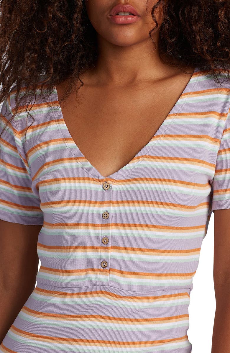 Roxy Bring It On Stripe Rib Dress, Alternate, color, 