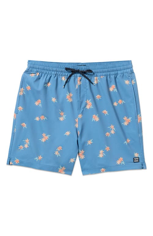 Billabong Sundays Layback Swim Trunks In Blue