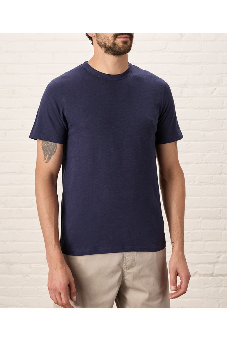Organic Cotton Featherweight Slub Crew Tee, Main, color, Eclipse