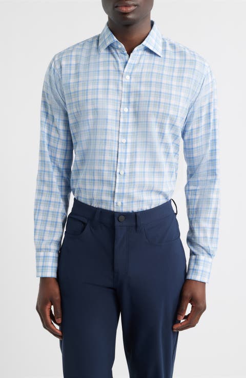 Waterrock Plaid Cotton & Lyocell Button-Up Shirt