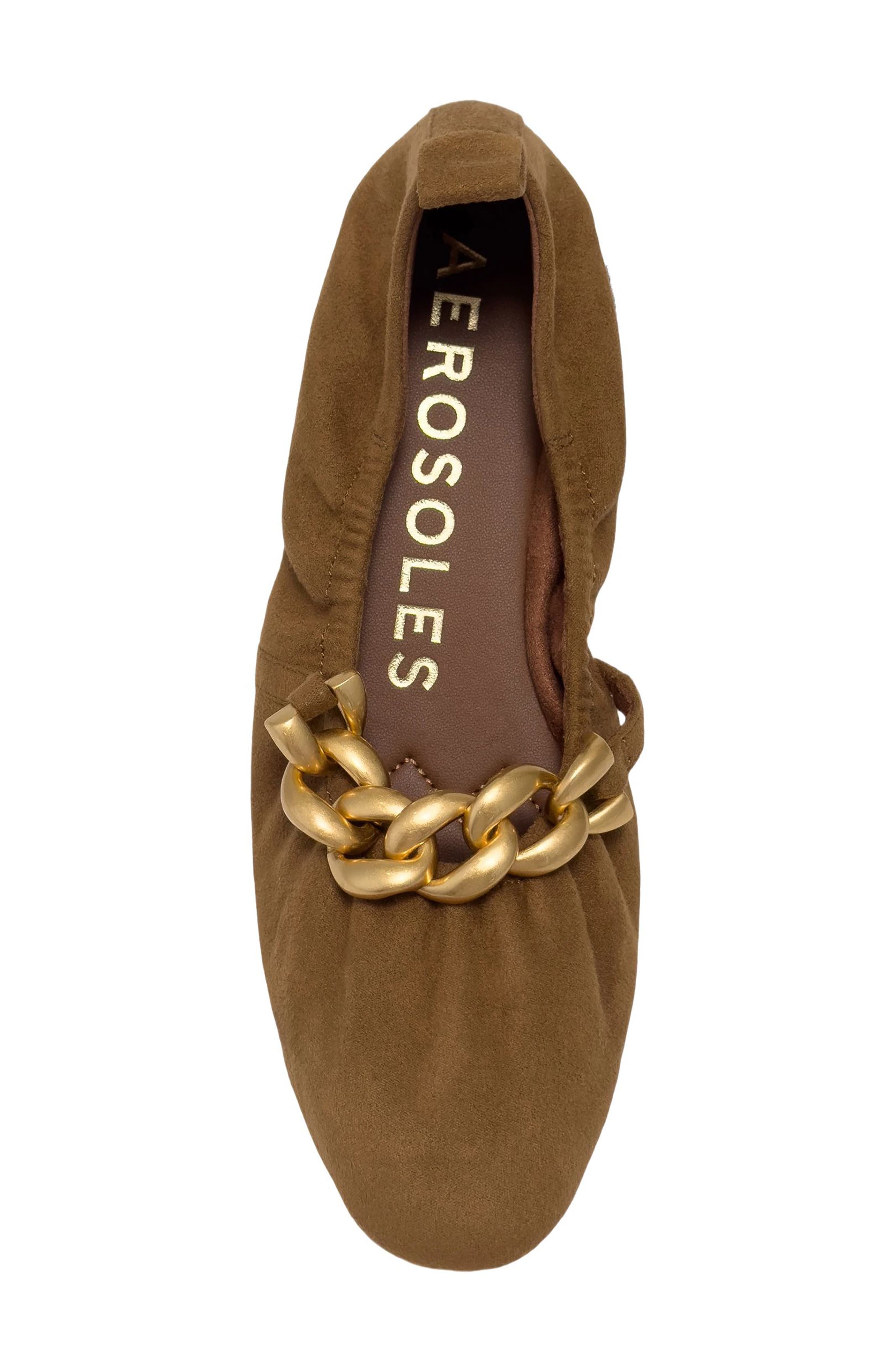 Amina Ballet Flat, Alternate, color, TOBACCO