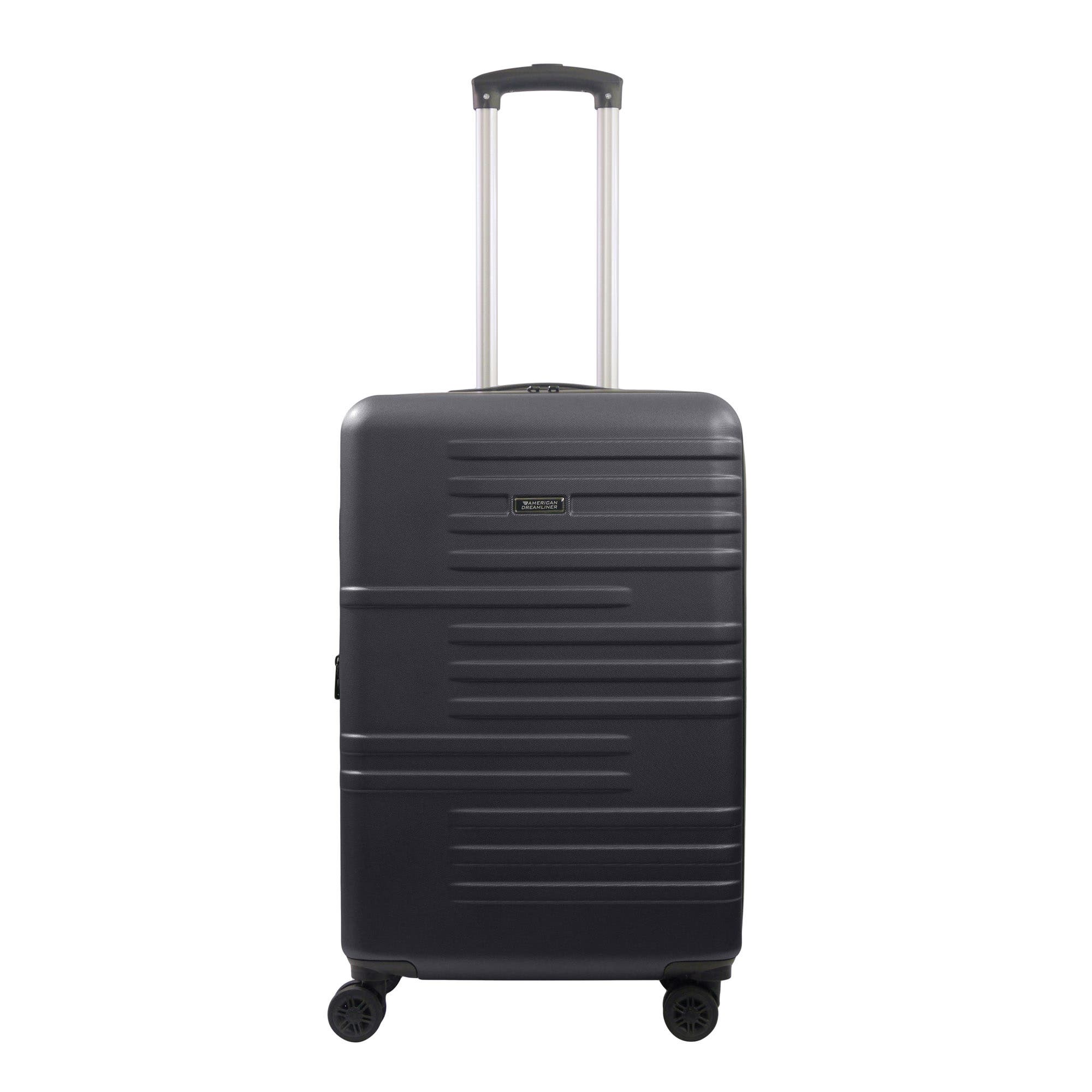 American Dreamliner 26.5" Hardside Luggage with Expansion, Alternate, color, Black