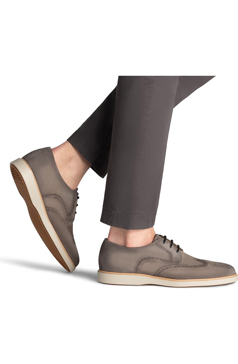 Magnanni Leonel II Wingtip Derby, Alternate, color, Grey Suede