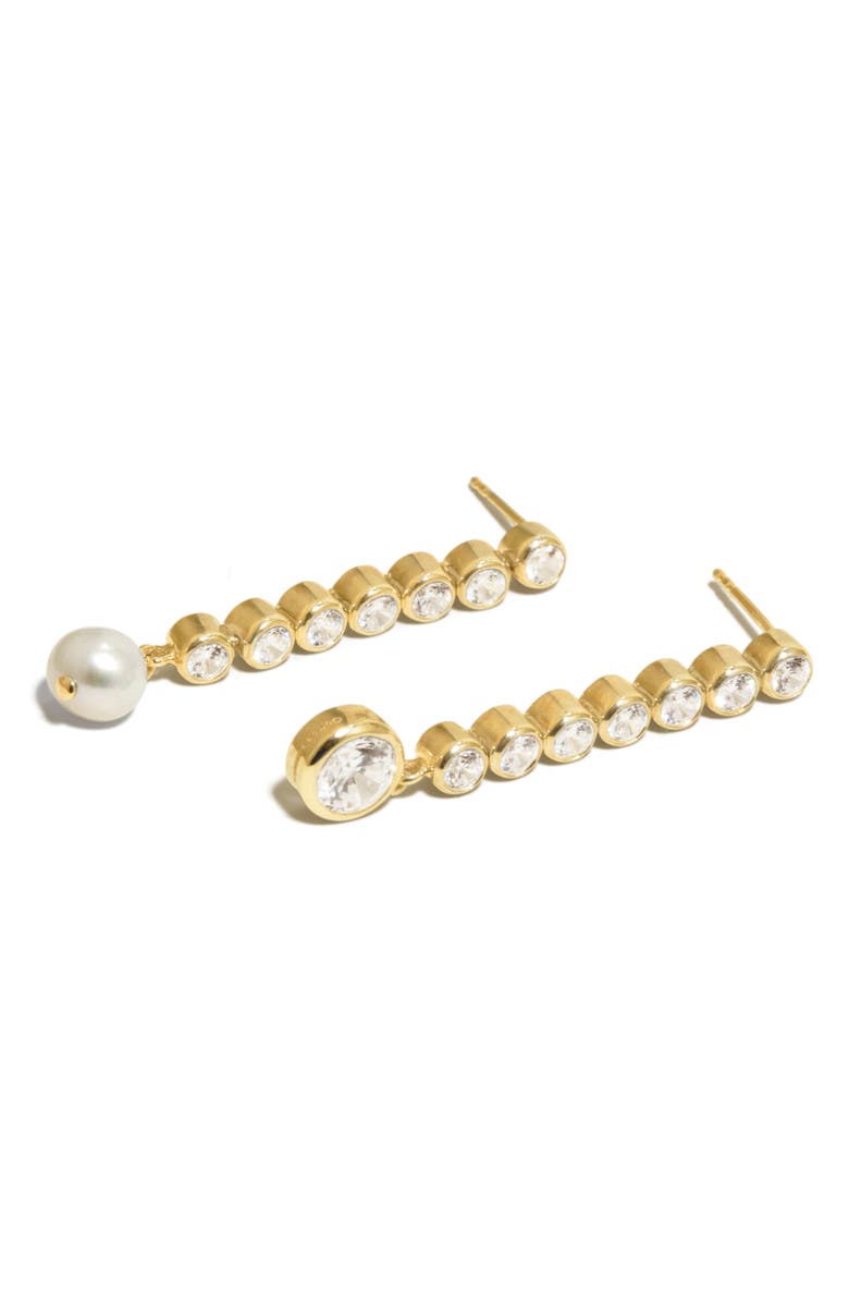 COMPLETEDWORKS Ascent Mismatched Linear Drop Earrings, Alternate, color, Gold