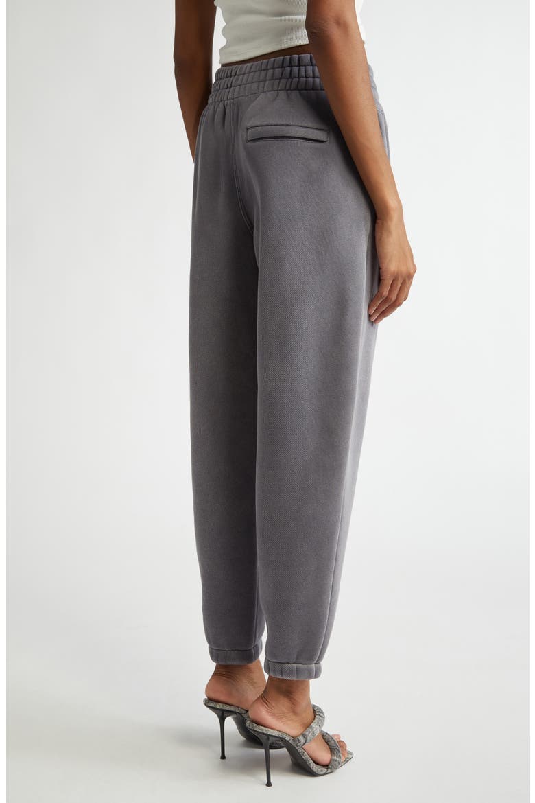 Essential Logo French Terry Sweatpants, Alternate, color, WASHED ASPHALT