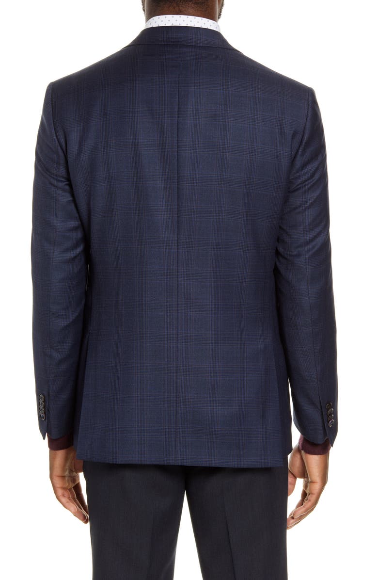 Ted Baker London Jay Trim Fit Plaid Wool Sport Coat, Alternate, color,