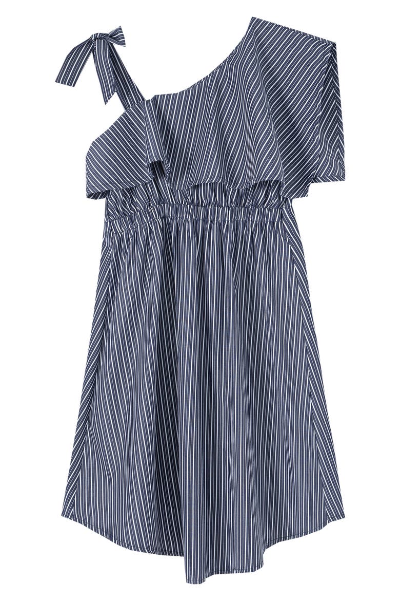 Kids' Asymmetrical Dress, Alternate, color, NAVY