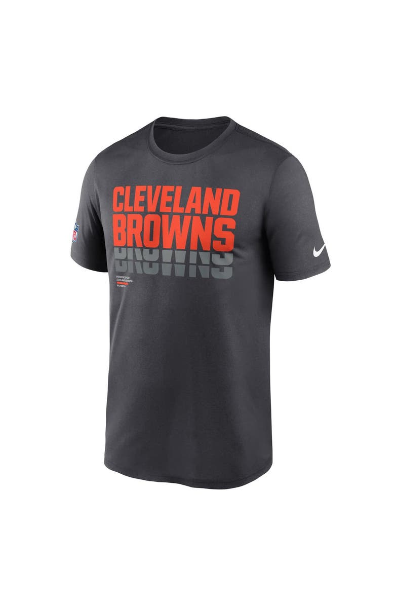 Nike Men's Nike Charcoal Cleveland Browns Sideline Legend Performance T-Shirt, Alternate, color, Charcoal
