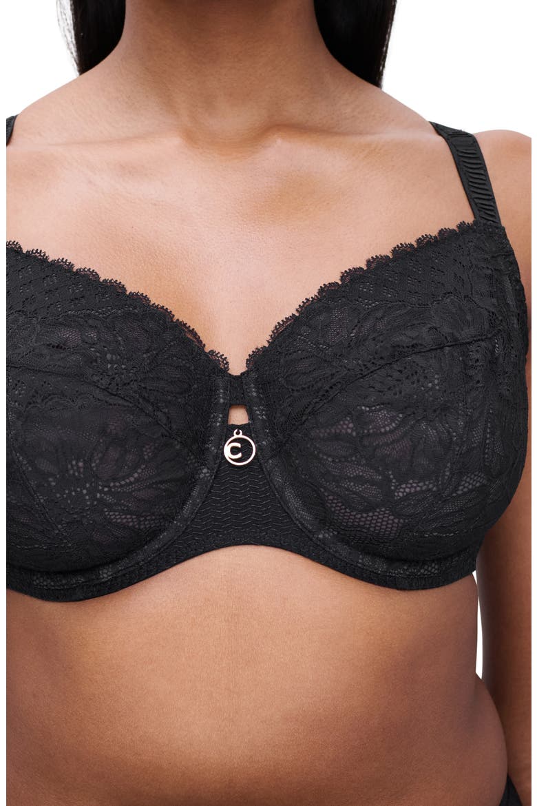 Sublime Full Coverage Underwire Bra, Alternate, color, BLACK