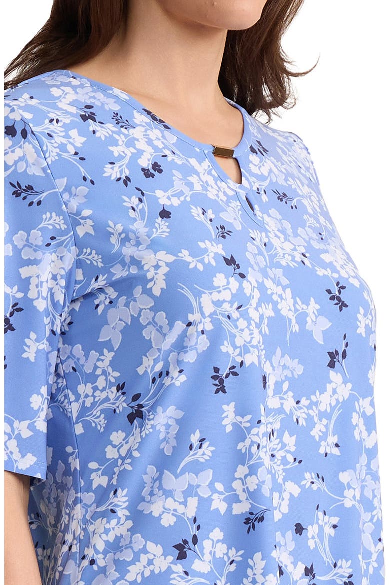 Double Keyhole Top, Alternate, color, BLUE HORIZON MULTI