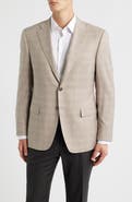 Canali Siena Regular Fit Windowpane Plaid Super 150s Wool Sport Coat