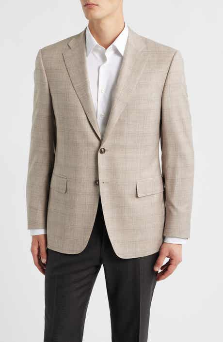 Siena Regular Fit Windowpane Plaid Super 150s Wool Sport Coat