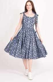 RAAS Mila Floral Tiered Midi Dress