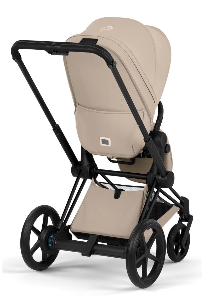 e-Priam Electronic Smart Stroller – Platinum Collection, Alternate, color, MATTE BLACK/ COZY BEIGE