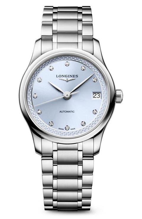 Master Collection Diamond Automatic Bracelet Watch, 34mm