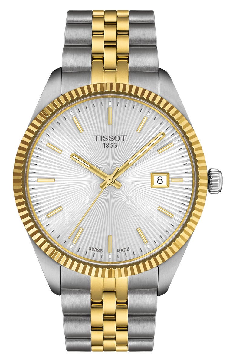 Tissot Ballade Two-Tone Bracelet Watch, 40mm, Main, color,