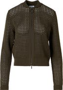 Akris punto Chunky Open Stitch Zip Cardigan