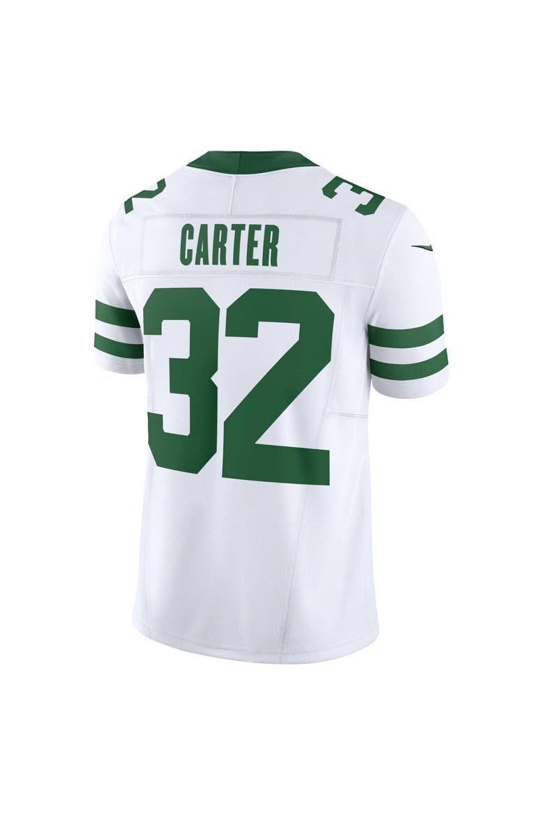 Men's Nike Michael Carter White New York Jets Vapor F.U.S.E. Limited Jersey, Alternate, color, White