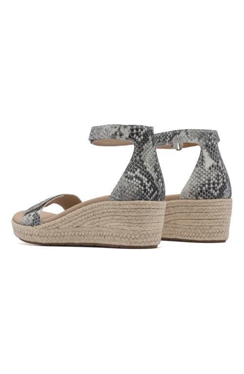 Abeo Riviera Ankle Sandal In Snake Print - Regular