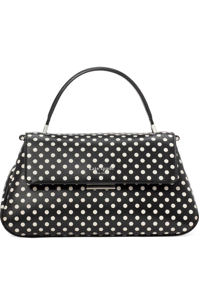 Kate Spade New York grace dot fine leather top handle bag, Main, color,
