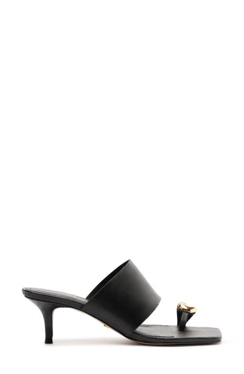 Arezzo Kendall Mid Slide Sandal In Black